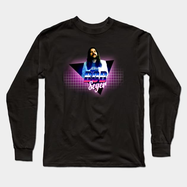 Robert Clark Seger  // Retro Style 80'S Long Sleeve T-Shirt by Zac Brown